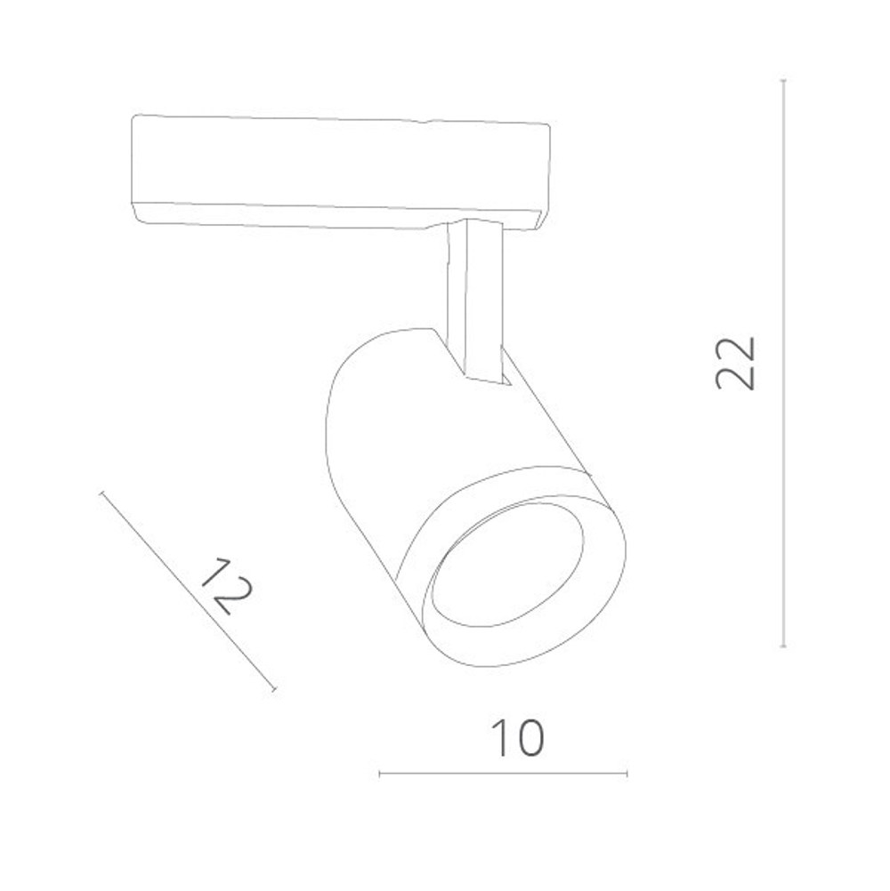 Трековый светодиодный светильник Arte Lamp Soffitto A1730PL-1WH