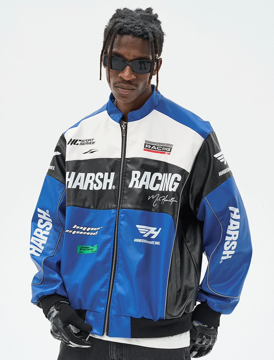 Куртка HARSHandCRUEL "Racing" V2 Leather Jacket