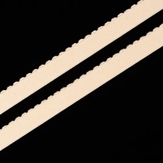 Резинка отделочная бежевая 15 мм (цв. 126), 641/15