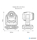 Световой прибор Amixled Spot 160W