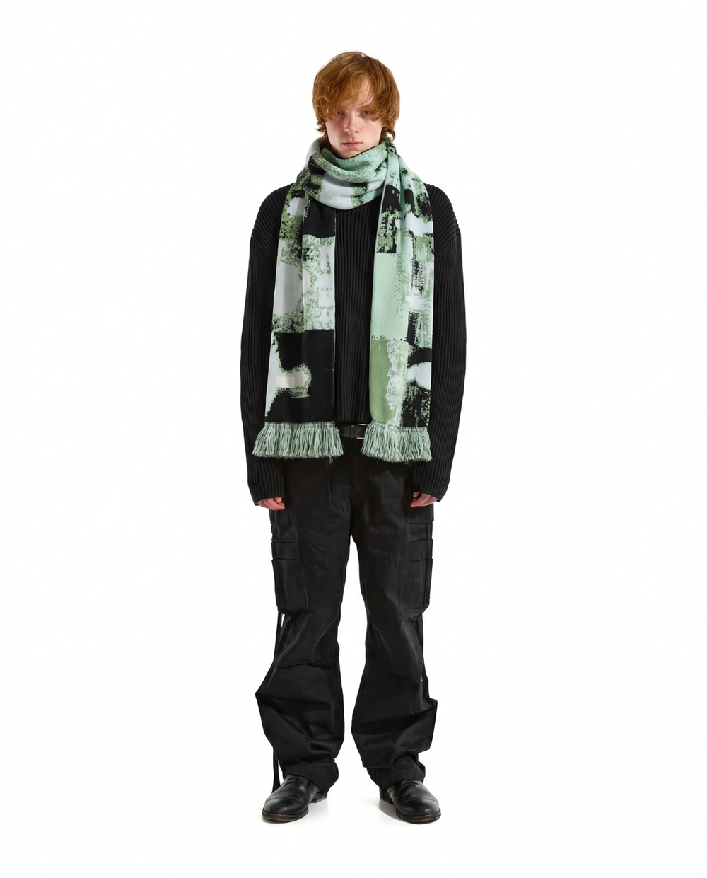 IPSUM green scarf