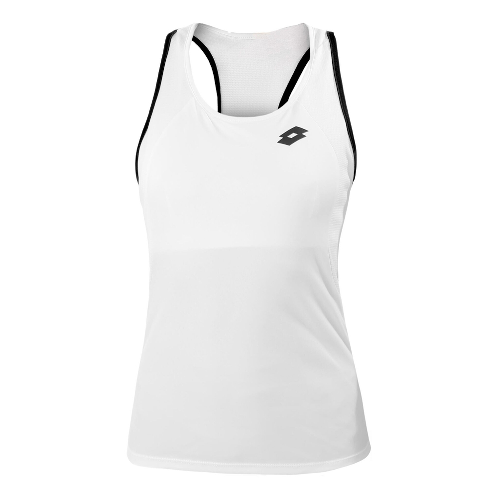 Женская теннисная майка Lotto Squadra II PL Tank Top Women - White, Dark Blue