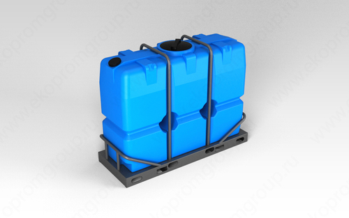 Емкость пищевая в обрешетке ЭкоПром SK 2000 л. узкая (226x86x175см;синий) - арт.555730