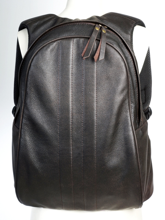 Рюкзак кожаный коричневый