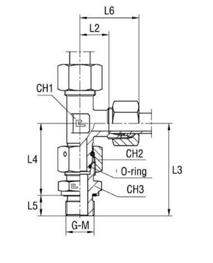 Штуцер FNLE DL35 BSP1.1/4" (в сборе) CAST