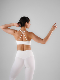 Топ с вырезом из эластичной ткани