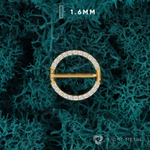 Кликер Barbell Crystal PVD Yellow 1.6мм