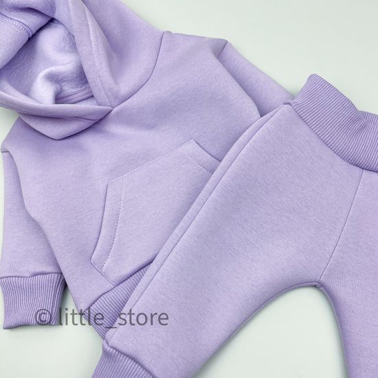 Комплект из футера с начесом "Simple" Лаванда