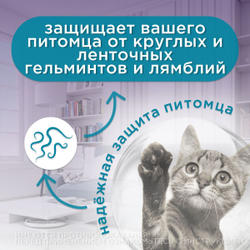 Таблетки от гельминтов, профилактика дирофиляриоза для кошек менее 4кг Гельминтал (Neoterica), 2 таб. Моксидектин/Празиквантел