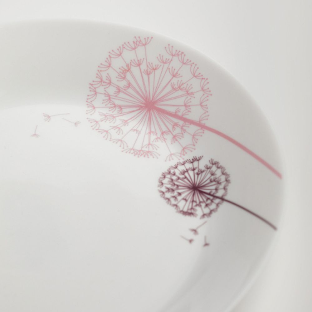 Тарелка White Fox WF-STD19 Summertime десертная опаловая с деколью 19 см.