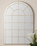 Золотое зеркало в форме окна “Бишоп”