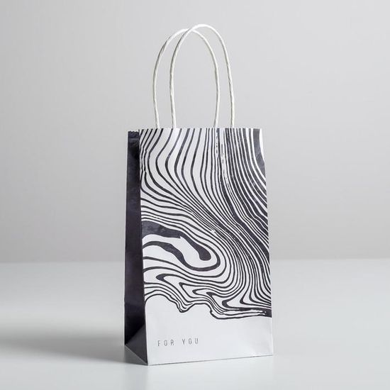 Пакет подарочный крафт For you, 12 × 21 × 9 см 3823490