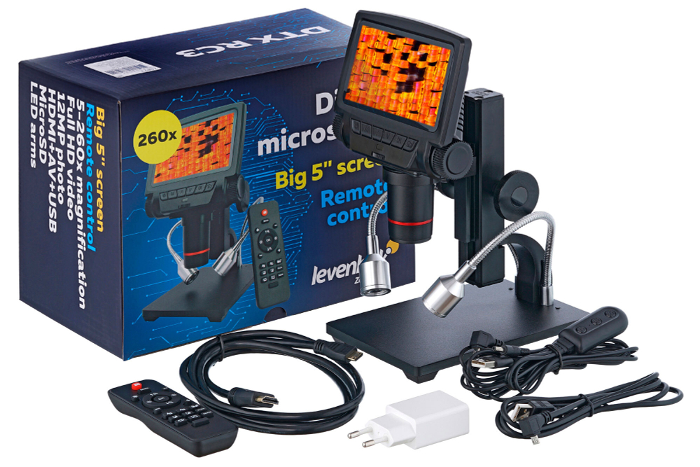 Микроскоп с дистанционным управлением Levenhuk DTX RC3 - фото 12
