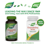 Nature's Way, Energizing Iron, формула с двойным железом, 90 мягких желатиновых капсул