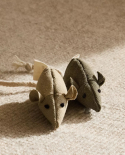 ZARA HOME НАБОР ИГРУШЕК ДЛЯ ДОМАШНИХ ЖИВОТНЫХ (3 шт.)