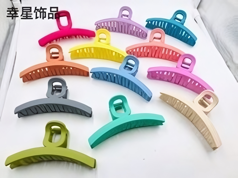 Заколка - краб для волос на блистере «NATANI», шесть цветов в ассортименте, 11см