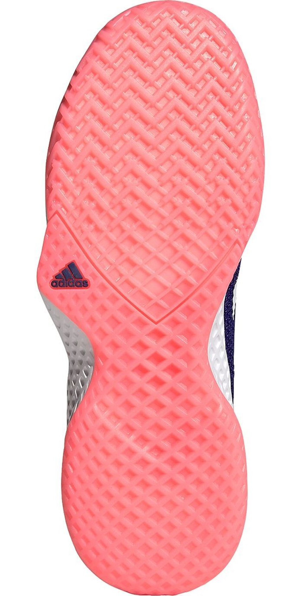 Женские Кроссовки теннисные Adidas Court Flash W - legacy indigo/white/acid red