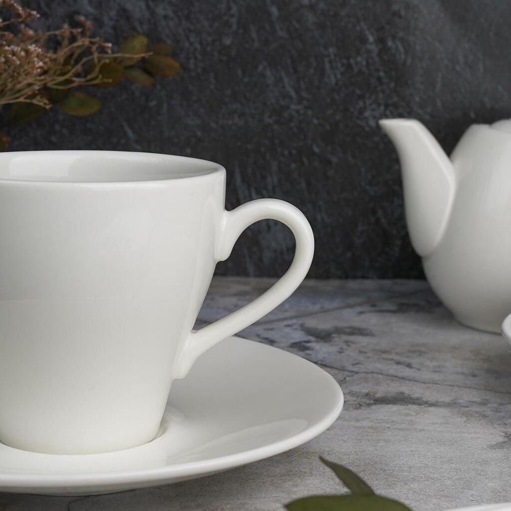 Чайная пара 275 мл белая d 9 см h9 см фарфор P.L. Proff Cuisine [4]