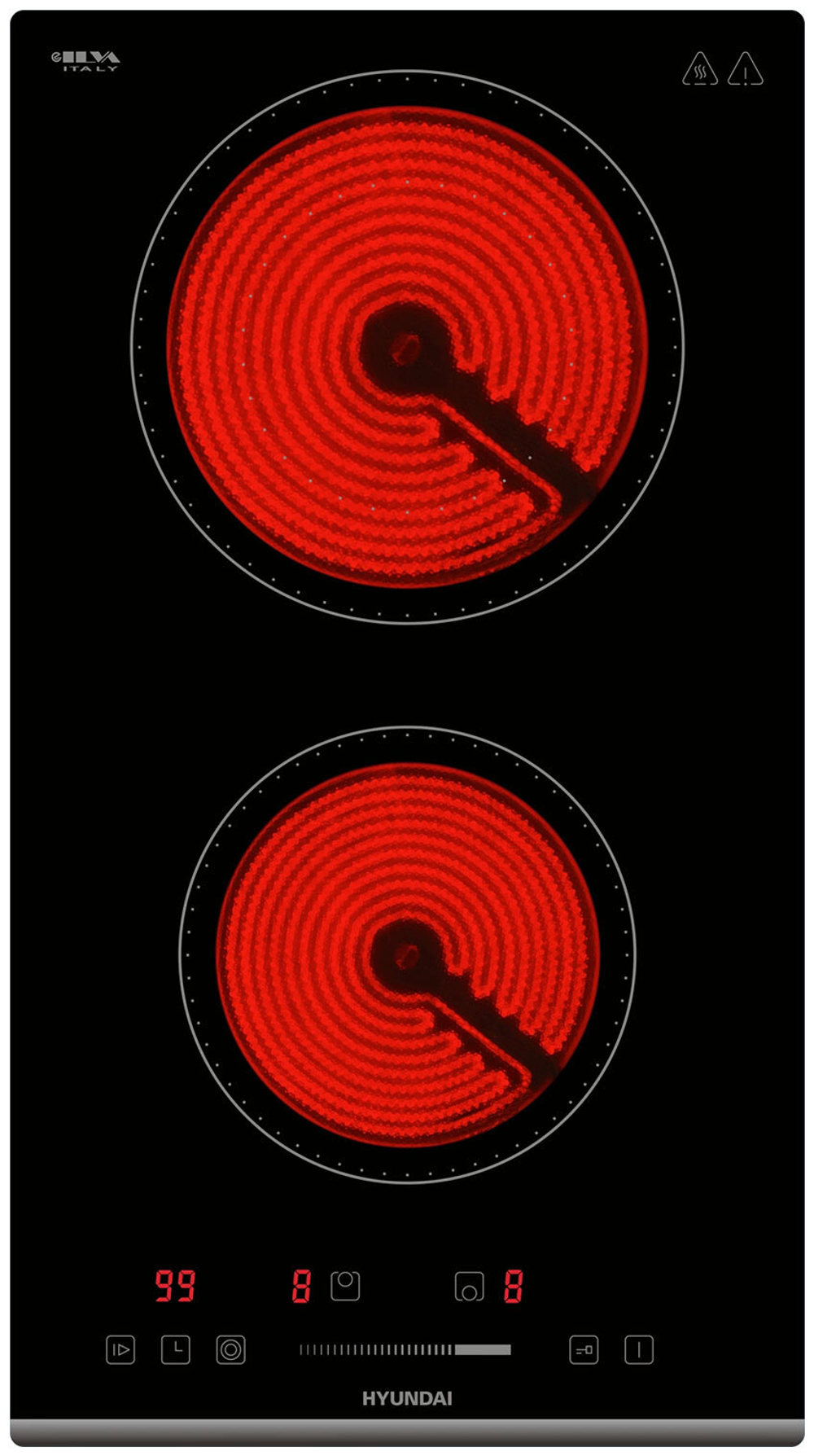 Варочная поверхность Hyundai HHE 3286 BG черный