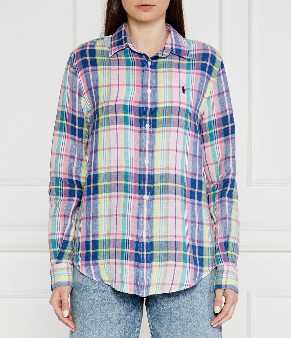 Льняная рубашка POLO RALPH LAUREN - разноцветная(211920926)