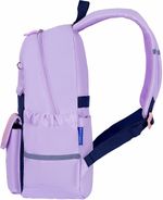 Рюкзак BRAUBERG PASTEL с термонашивками в комплекте, "Lazy cat", сиреневый, 40х29х14 см, 271422