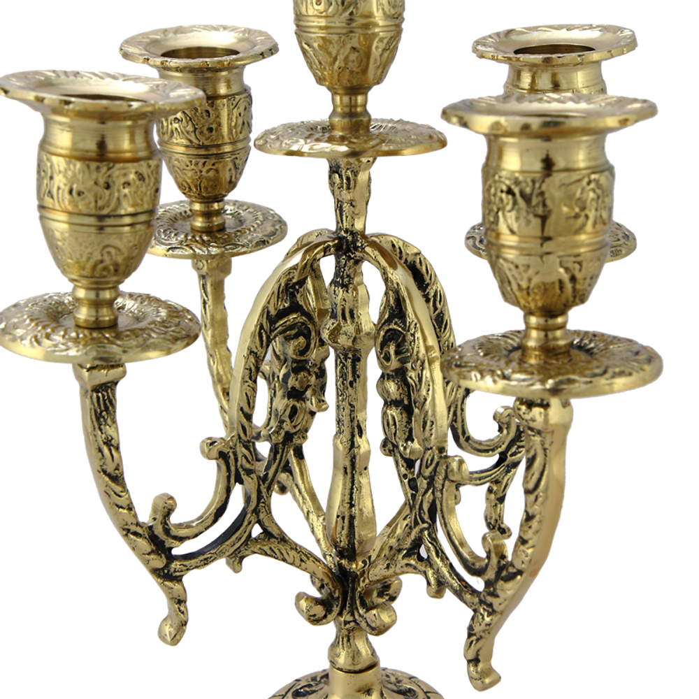 Bello De Bronze Каминные часы с канделябрами "Арте Нова"