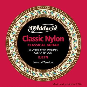 Струны для классической гитары D'ADDARIO EJ27N