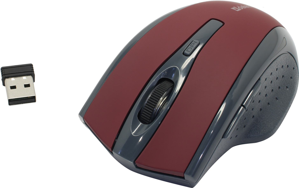 Манипулятор Defender Wireless Optical Mouse Accura &lt; MM-665 Red &gt; (RTL) USB 6btn+Roll беспр. &lt; 52668