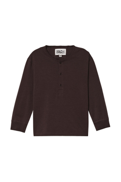 ZARA X BENITO ANTONIO ФУТБОЛКА С ПУГОВИЦАМИ, КОРИЧНЕВЫЙ