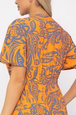 Платье Иоланда (оранжево-синее) П13677-5М LT Collection