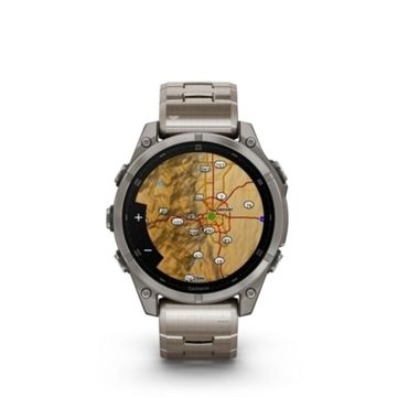Мультиспортивные GPS часы Garmin Fenix 8 (47 mm) AMOLED, Sapphire Bare Titanium, Graphite with Titanium Band 010-02904-40
