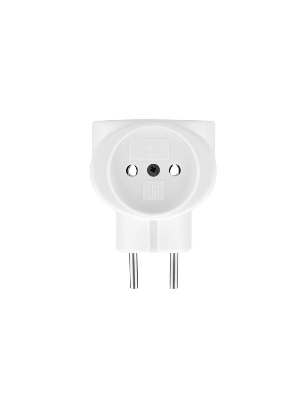 Разветвитель 3-м 6А IP20 220В биметал. бел. Rexant 11-1064