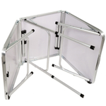 Стол складной металл, прямоугольный, 150х60х70 см, столешница МДФ, чер