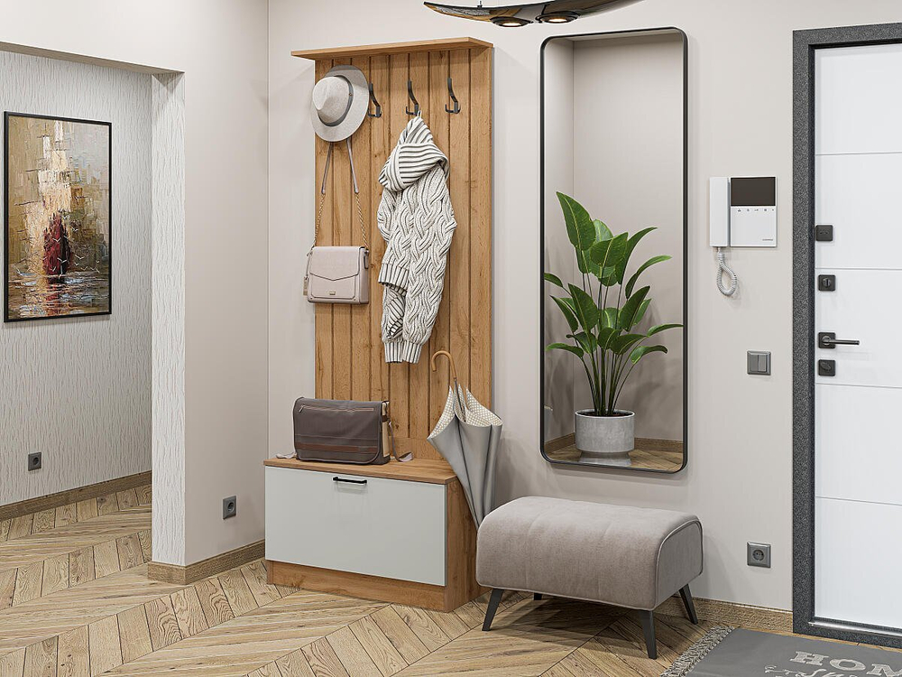 Прихожая Стиль-01 Light Grey In 2S Дуб Вотан