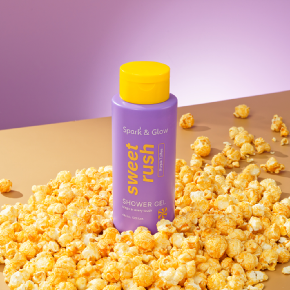 Гель для душа с ароматом соленой карамели - Body wash purple toffee scent, 400 мл