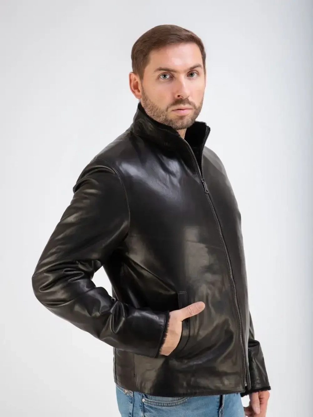 Дубленка мужская натуральная куртка зимняя Турция