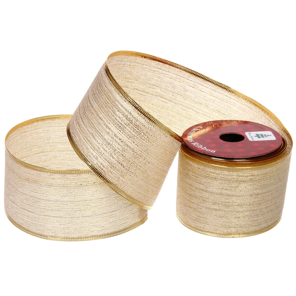 Лента для декорирования «Линии судьбы « 6,3 см, 2,7 м, Шампань