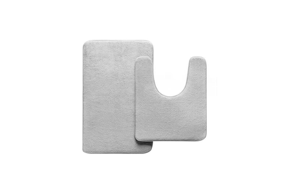 Набор ковриков для ванной и туалета с эффектом памяти Home One 51х81, 51х61 U-shape, светло-серый