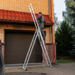 Лестница Сибртех трехсекционная 8 ступеней, алюминиевая