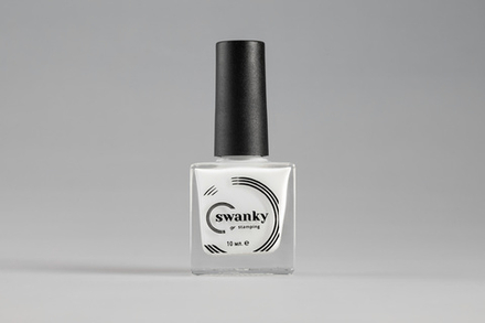 Лак для стемпинга Swanky Stamping №002, белый, 10 мл.