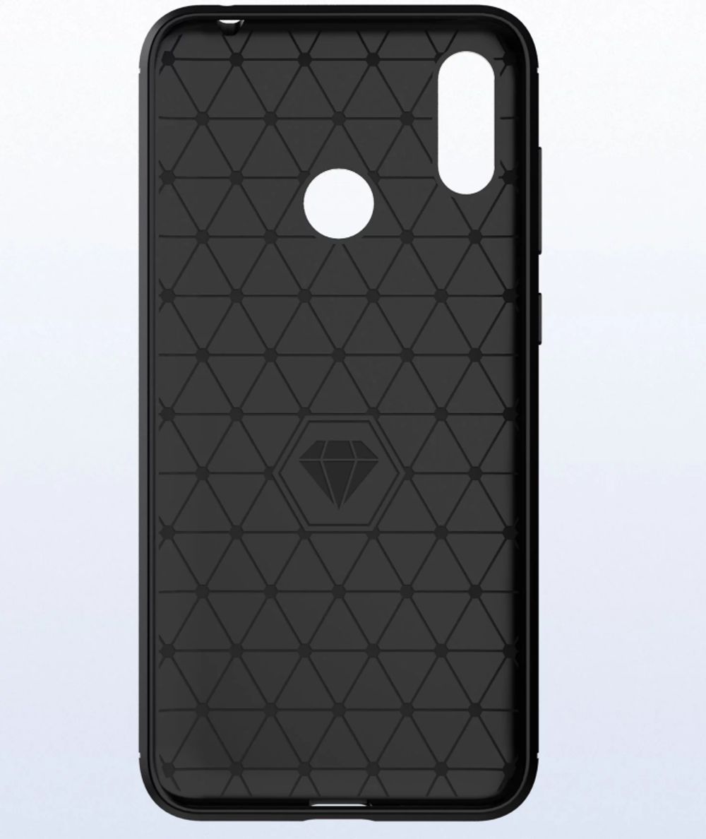 Чехол для Asus ZenFone Max M2 цвет Black (черный), серия Carbon от Caseport