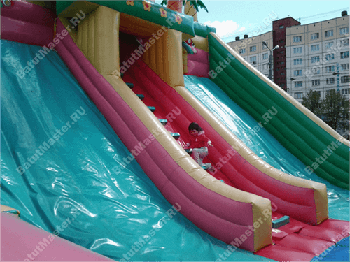 Коммерческий надувной батут "Сафари парк" 15*8*7 м