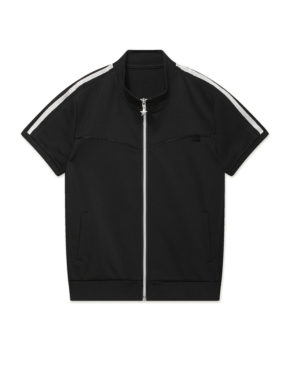 Женская Толстовка Metallic Tape Track Zip-up