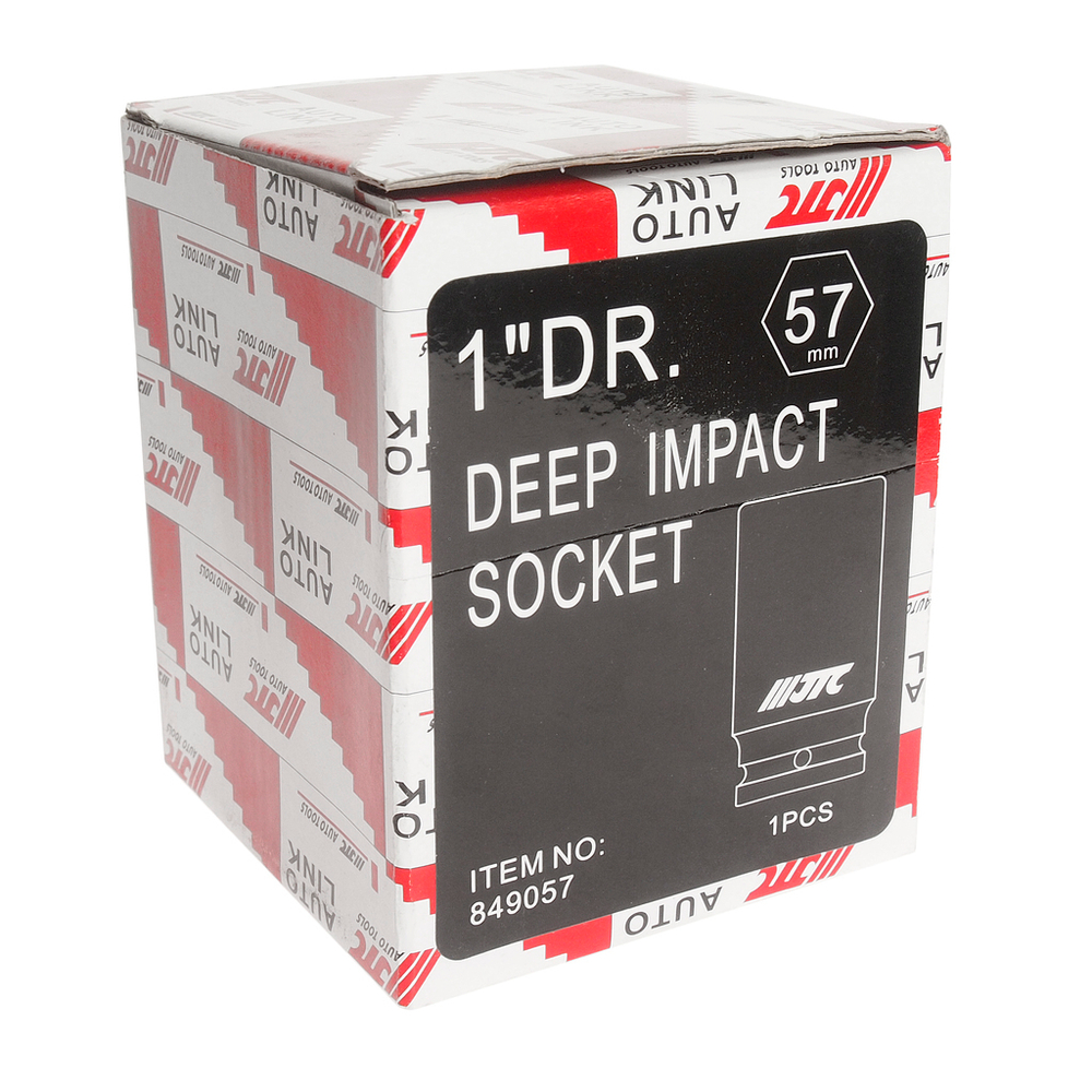 Головка торцевая 1" 57мм ударная глубокая L=100мм JTC