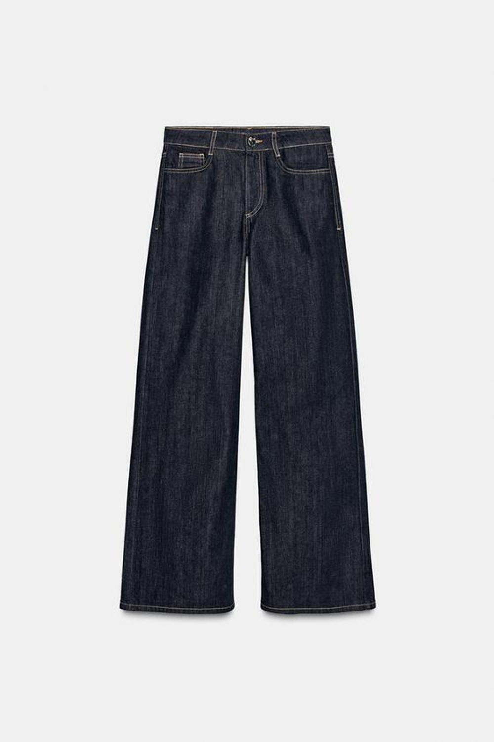 ZARA ДЖИНСЫ Z1975 WIDE LEG С ВЫСОКОЙ ПОСАДКОЙ, ЧЕРНЫЙ