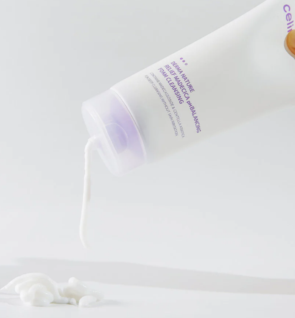 CELIMAX Балансирующая пенка для умывания Derma Nature Relief Madecica pH Balancing Foam Cleansing (150 мл)