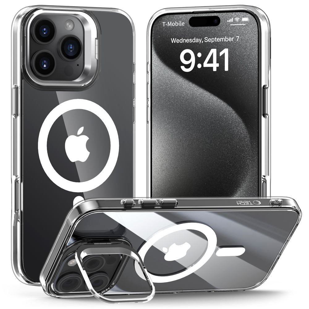 Чехол TECH-PROTECT MAGSTAND Magsafe iPhone 16 PRO CLEAR