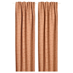 Комплект штор IKEA LONNSTAVMAL, Кирпичный, 145х250 см, 2 шт
