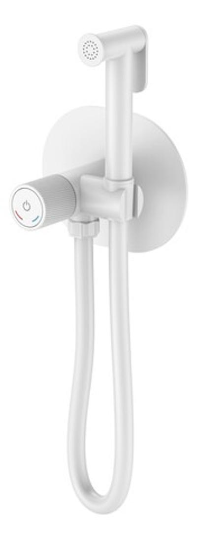 Смеситель гигиенический TECH Matt White