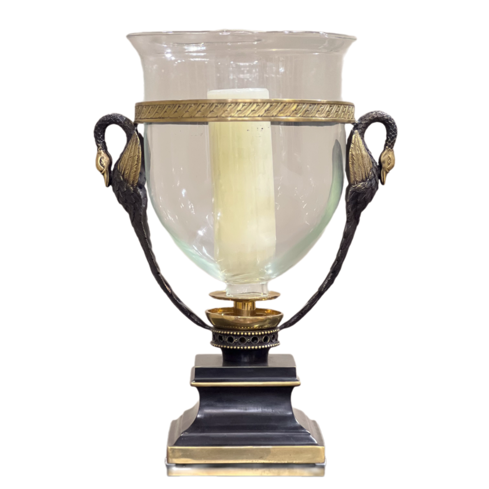 Антик подсвечник Лебеди 45 см